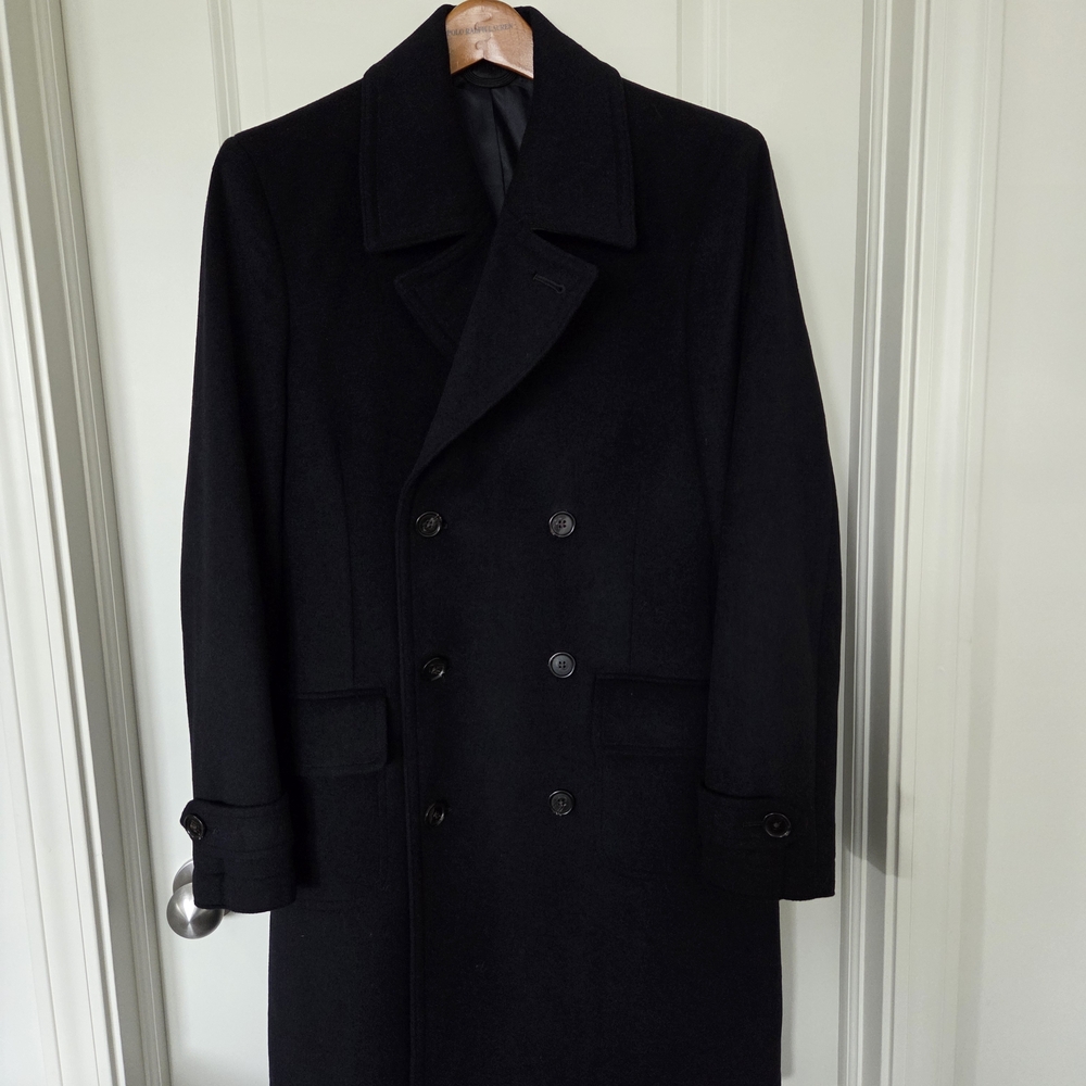 Polo by Ralph Lauren Men's Classic Black Pea Coat NWOT retail $898